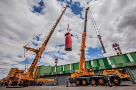 Livraison chaudière grues